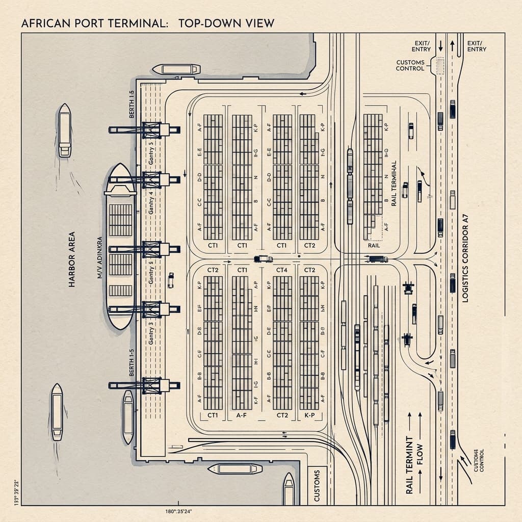Port and corridor flow
